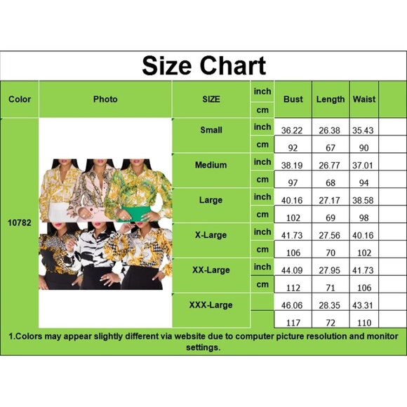 Women White Blouses Button Down Shirts Colorful Long Sleeve Floral Print Tops - Picture 3 of 6